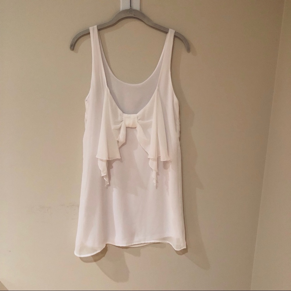 White Summer Bow Tie Dress